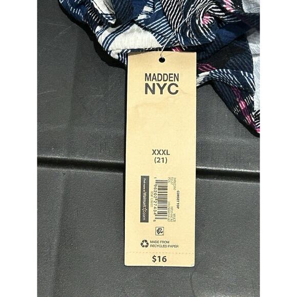 NWT Madden NYC Women's XXXL Plaid Cropped Top - Picture 4 of 5